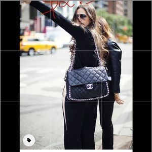 SOLD SOLD SOLD Chanel chain around bag Black